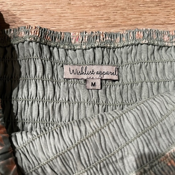 Square Neck Floral Puffy Sleeve Blouse | Size Medium - Picture 3 of 3